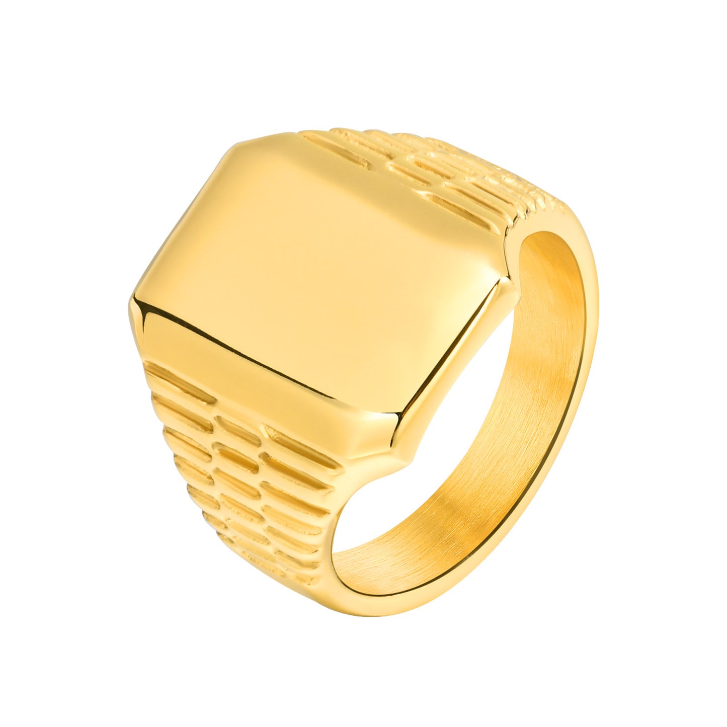 Stainless Steel Cross-Border Ring for Men's Fashion Trend