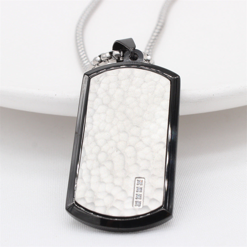 Minimalist Titanium Steel Pendant Planderful Unisex Fashion With Protective Statement