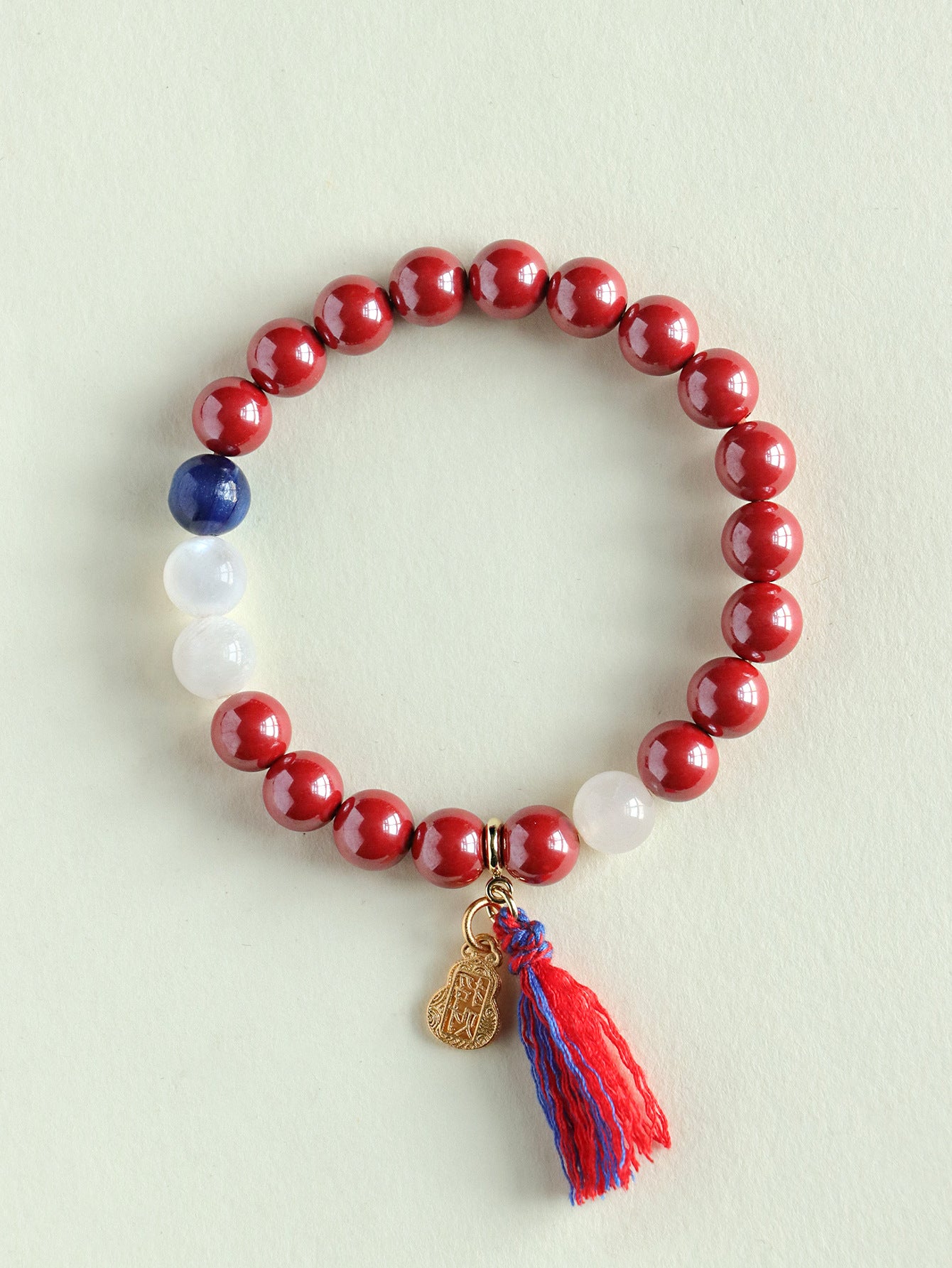 Planderful Fortune's Favor Bracelet – Retro Ethnic Style with Cinnabar Beads