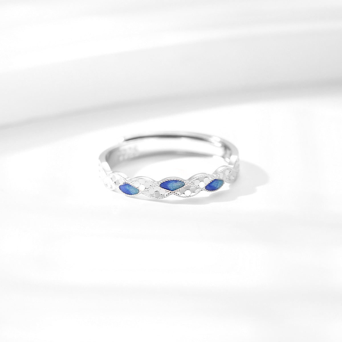 Heart Moon S925 Sterling Silver Women's Ring