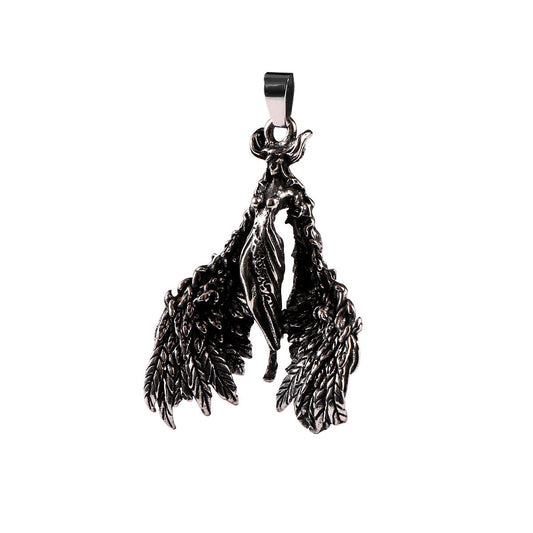 Muse Angel Necklace Titanium Steel Wings Men's Hip Hop Animation Pendant Pendant