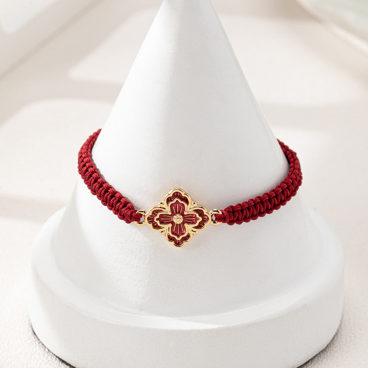 Elegant Four-Leaf Clover Bracelet for Women by Planderful