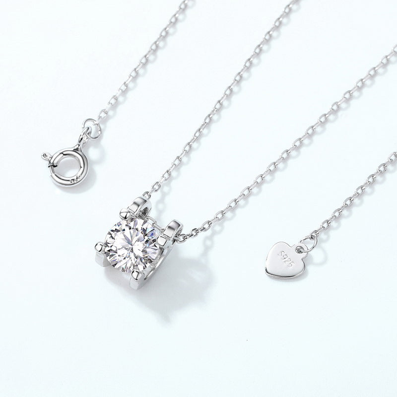 S925 Sterling Silver Moissanite Minimalist Jewelry Collection