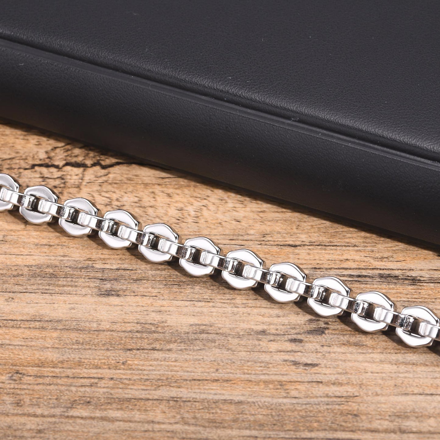 Planderful Interlocking Polygon Bracelet Stainless Steel