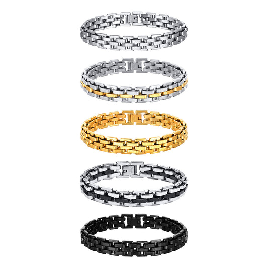 Planderful Mens Stainless Steel Bracelet Exquisite Everyday