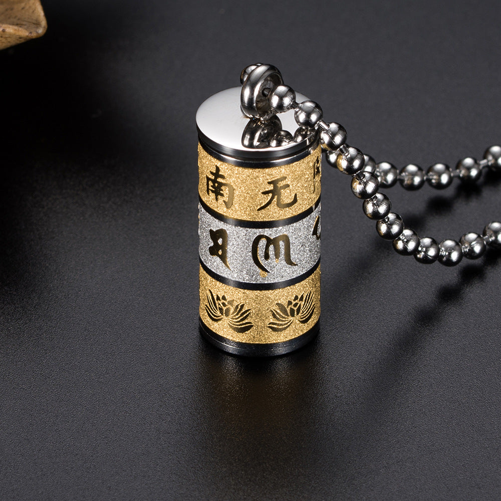Stainless Steel Pendant Necklace — Four Finishes