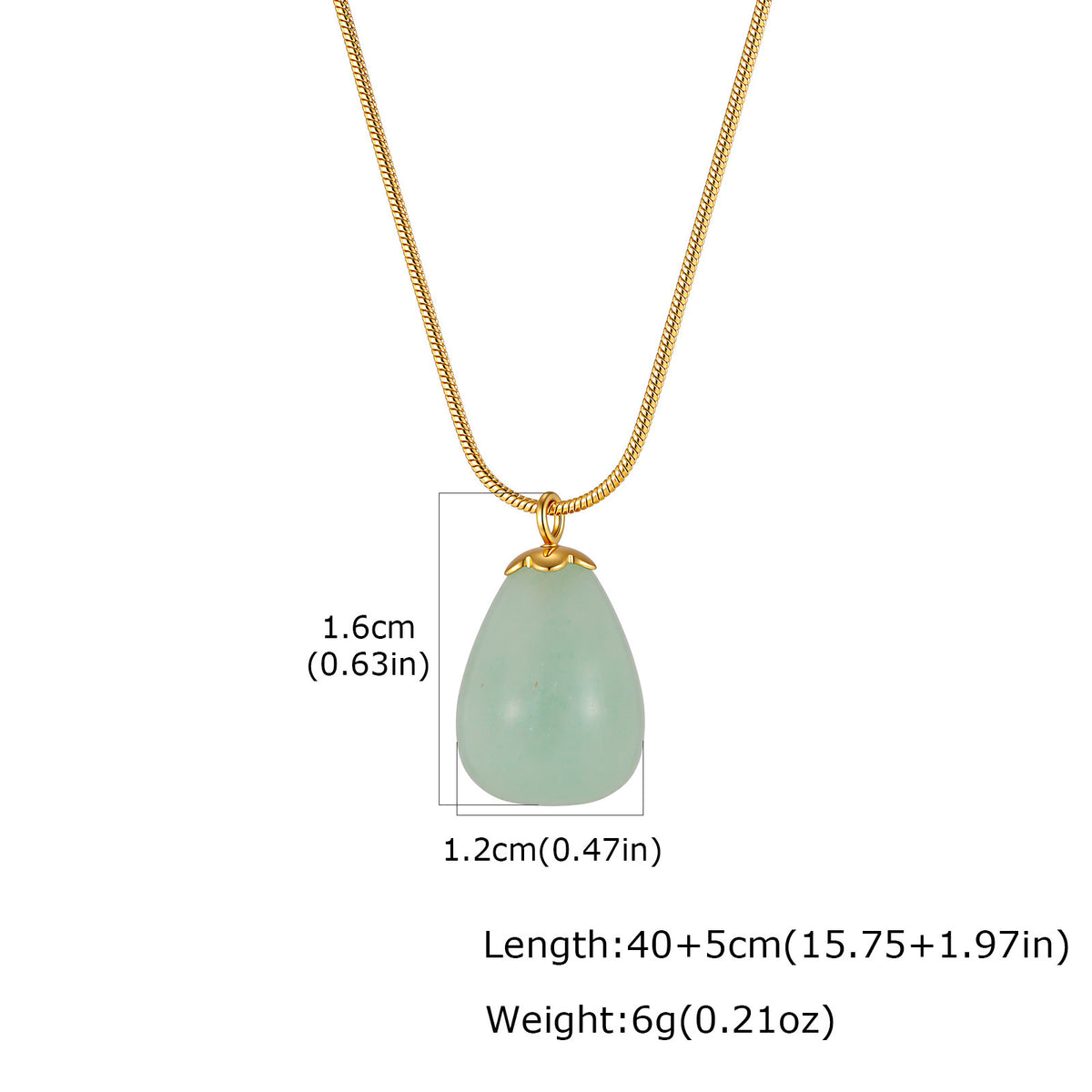 Stainless Steel Water Drop Powder Crystal Pendant Design Collarbone Chain Advanced Isn't Necklace