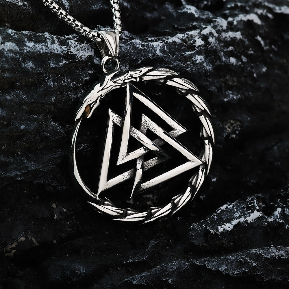 European And American Jewelry Titanium Steel Dragon Pendant Necklace