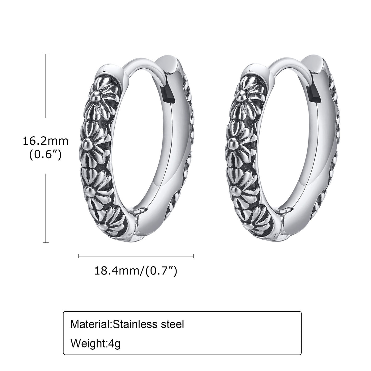 Stainless Steel Vintage Earrings