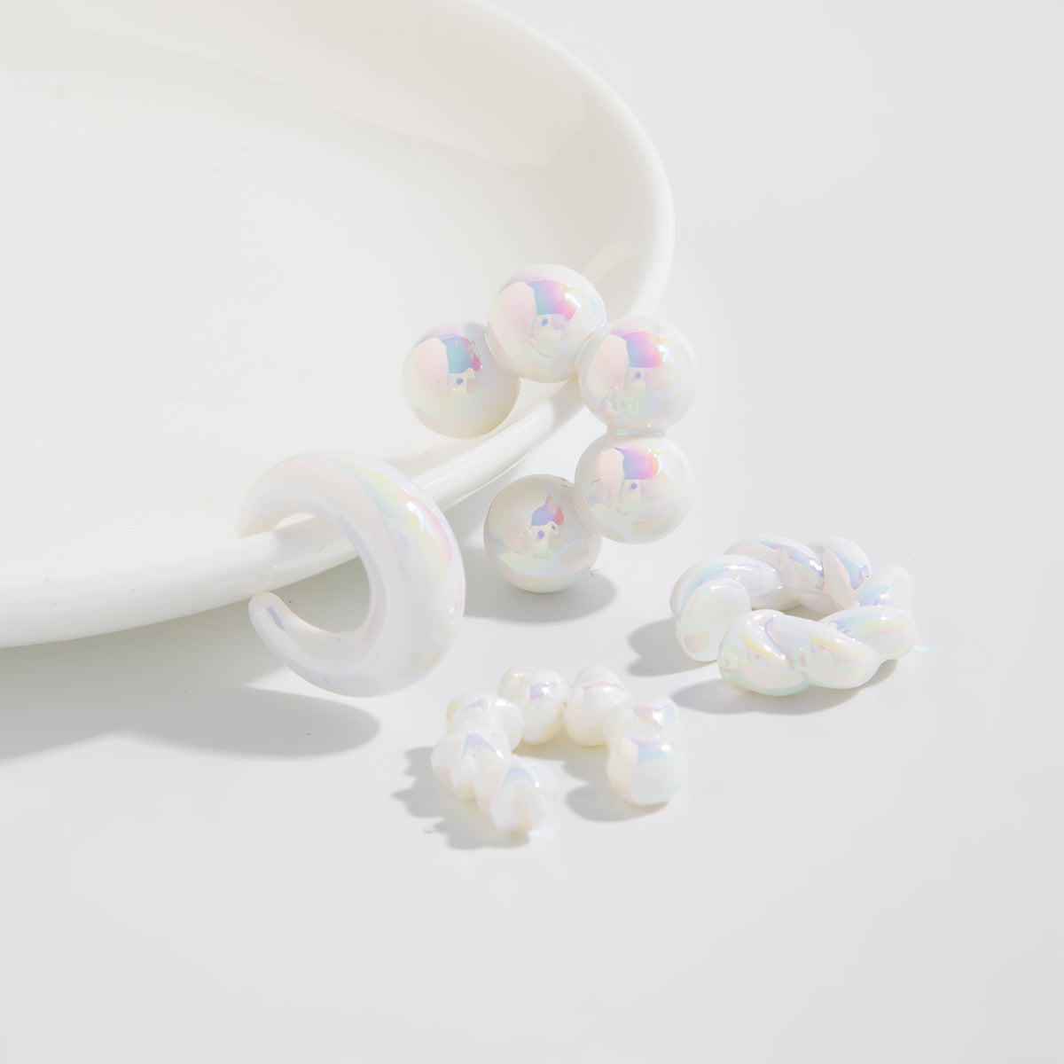 Planderful Vienna Verve No Piercing Clip On Ear Bone Earrings Set With Star Bead