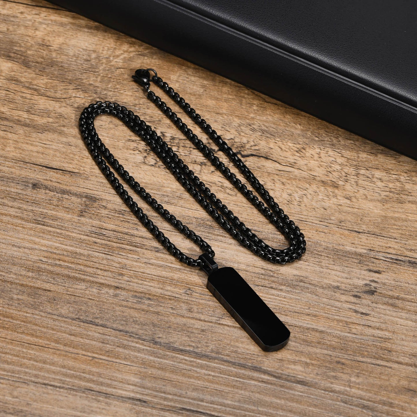 Stainless Steel Men's Pendant Simple Trendy Hip Hop Necklace