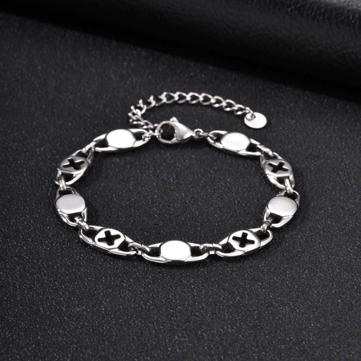 Cross Stainless Steel Bracelet