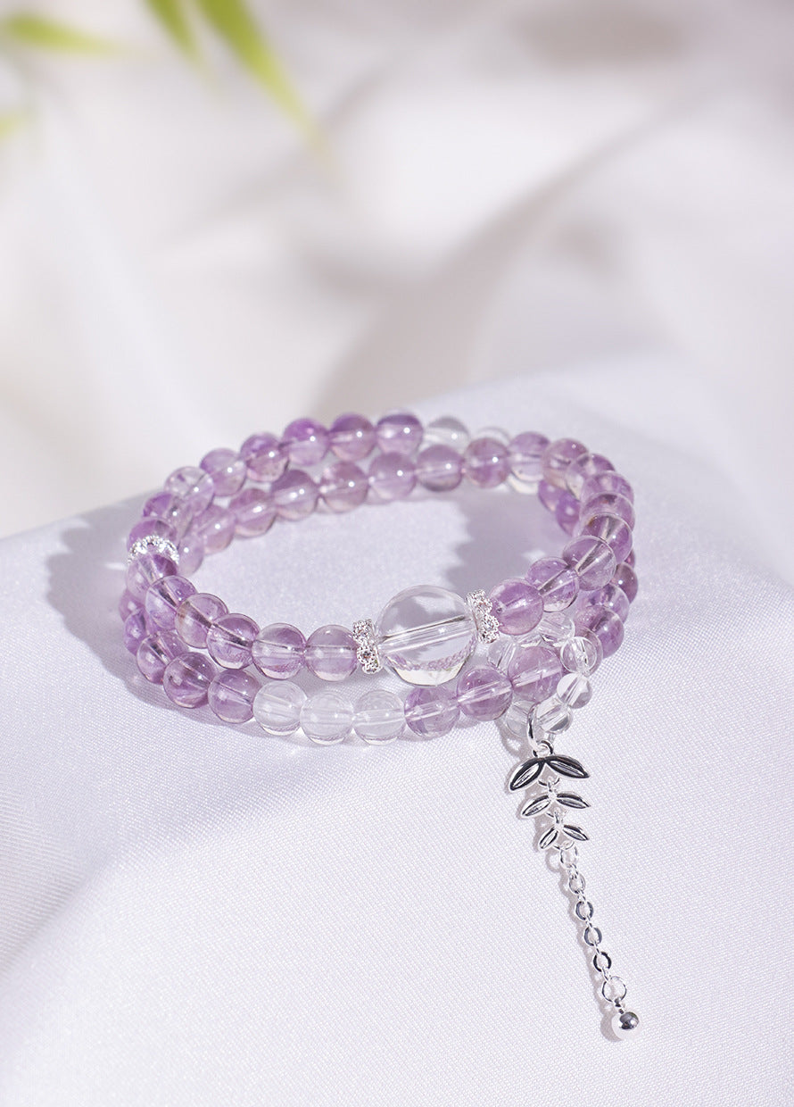 Planderful Fortune's Favor Bracelet – Elegant Amethyst and Crystal Design