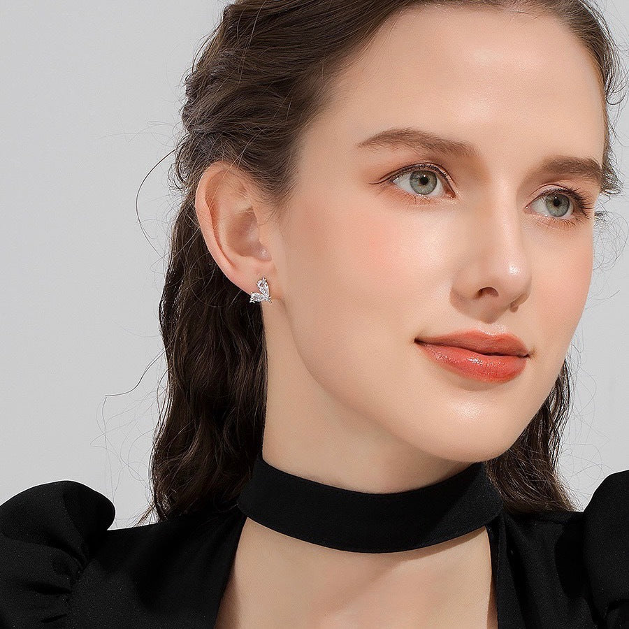 Minimalist Star 925 Sterling Silver Women's Earrings