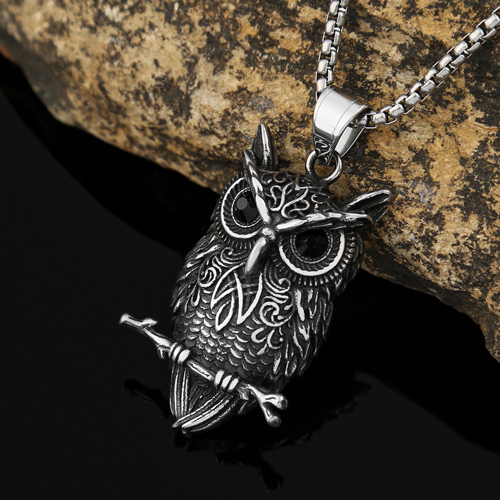Skull Viking Stainless Steel Men's Pendant Necklace