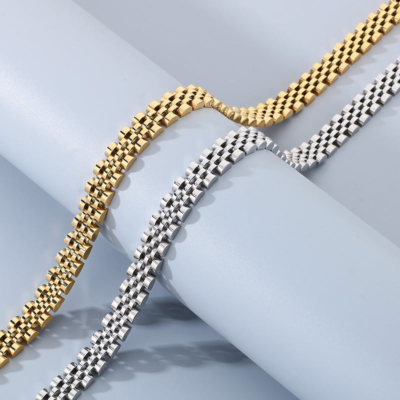 Planderful Glossy Hip Hop 10mm Five Row Chain For Men