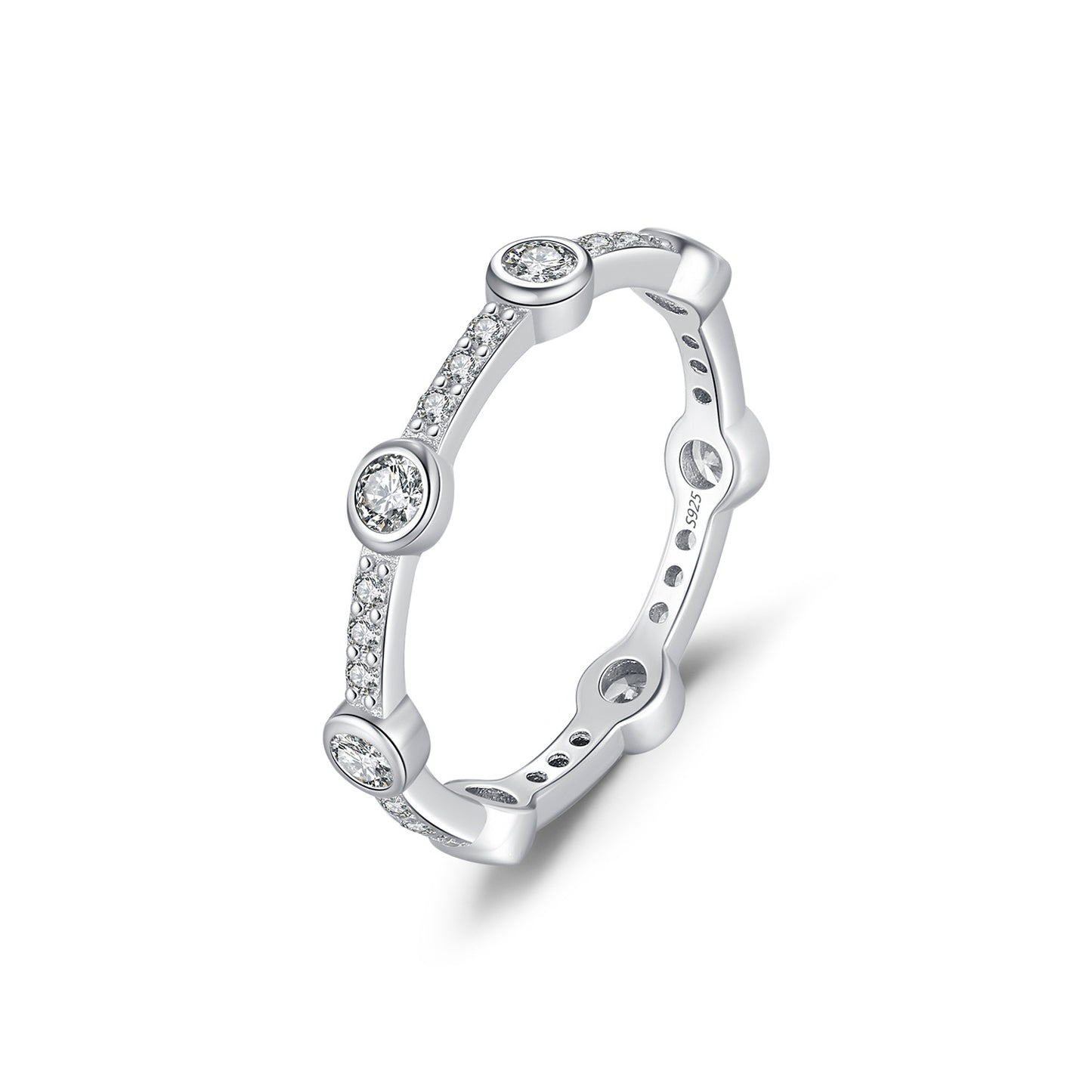 Planderful Everyday Genie Ring – Exquisite Sterling Silver with Zircon Elegance