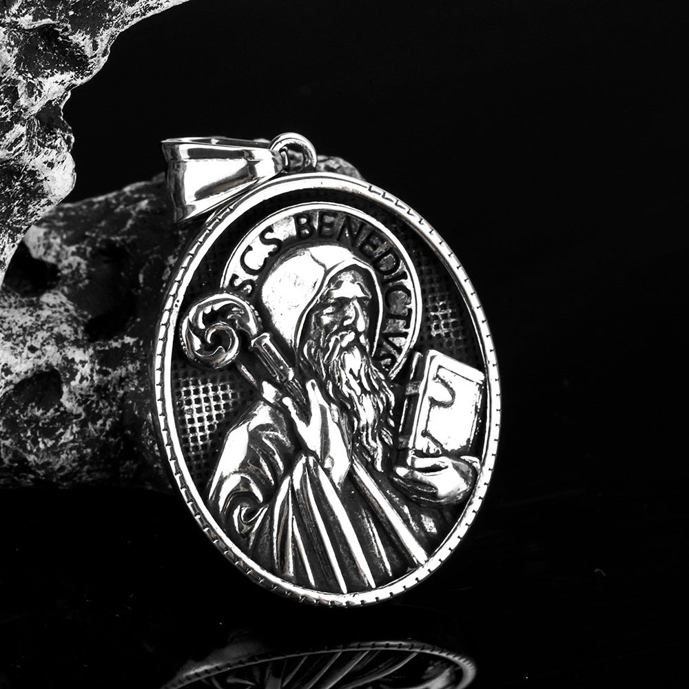 Vintage Men's Jewelry Greek Mythology Pendant Necklace