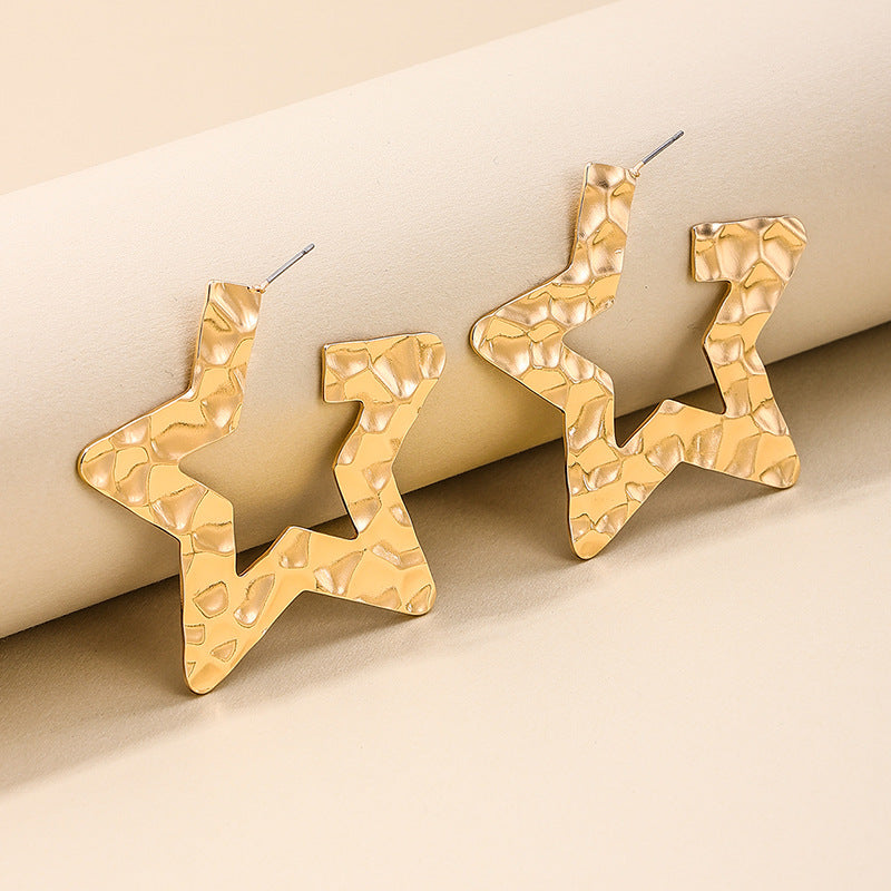 Cute Star Hollow Earrings - Vienna Verve Collection