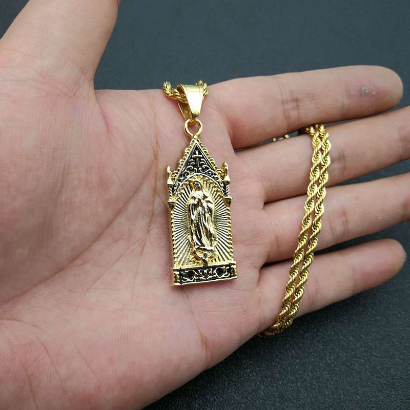 Steel Necklace – Elegant Maria Pendant Necklace