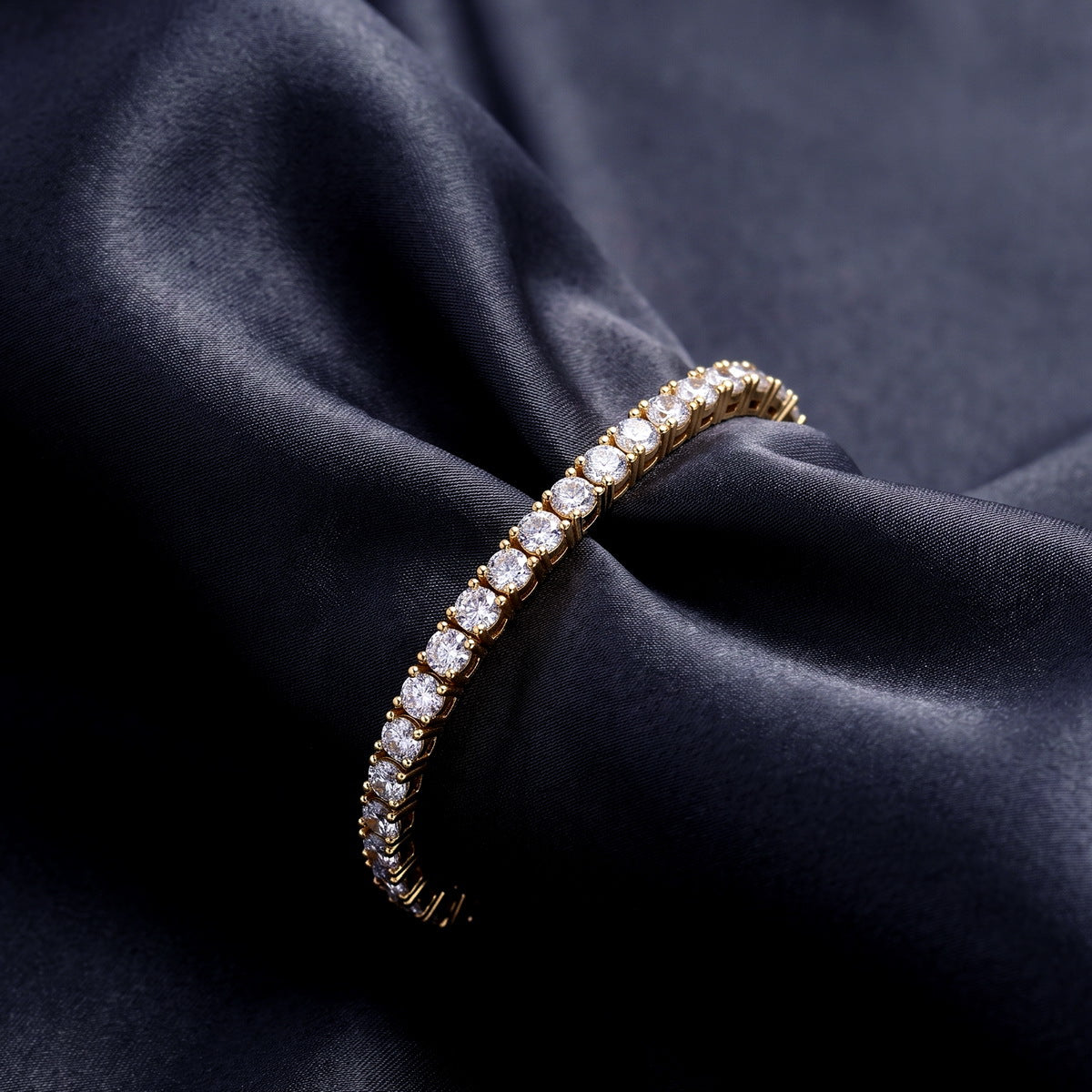 Copper Zircon Tennis Pavé Bracelet
