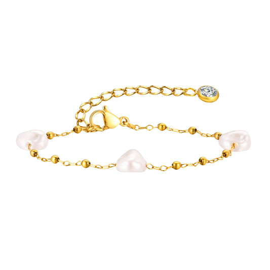 Pearl Stainless Steel Bracelet