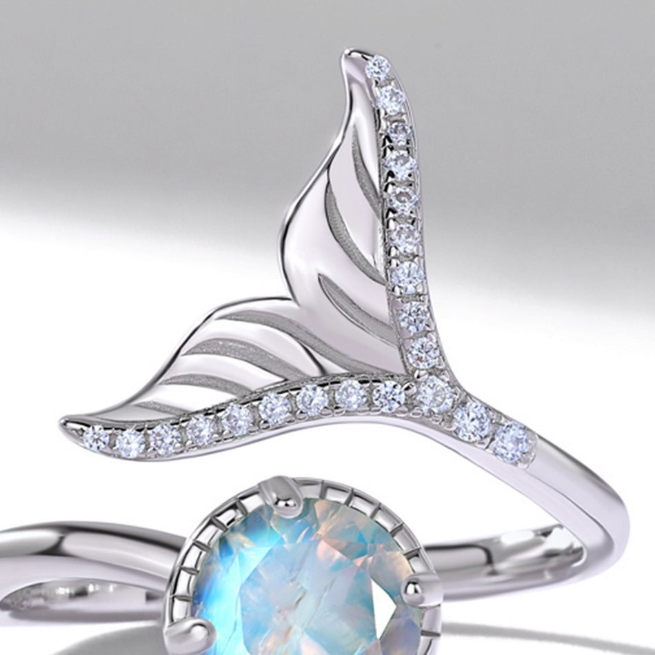 Planderful Everyday Genie Fishtail Silver Ring – Elegant Light Luxury Design
