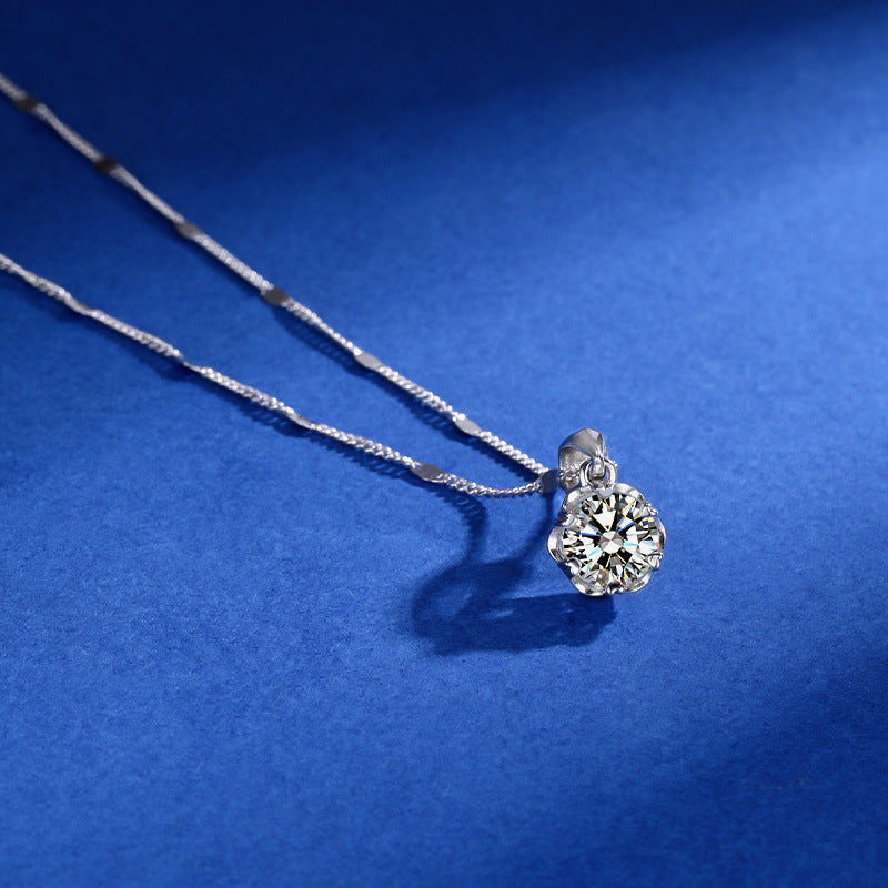 Statement Love 925 Sterling Silver Women's Pendant Necklace