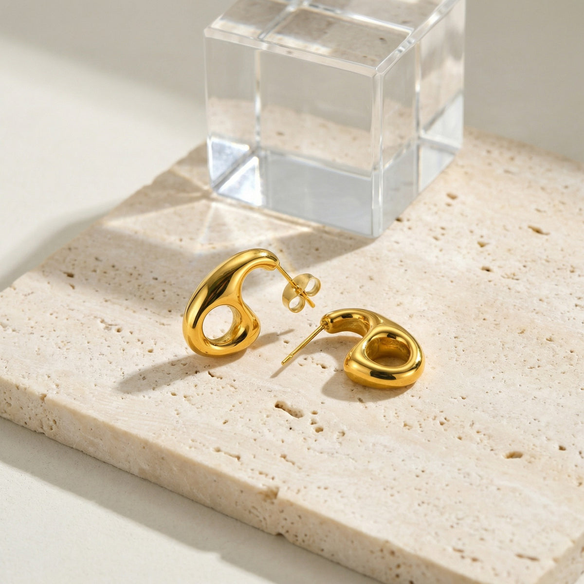 Stainless Steel Geometric Earrings