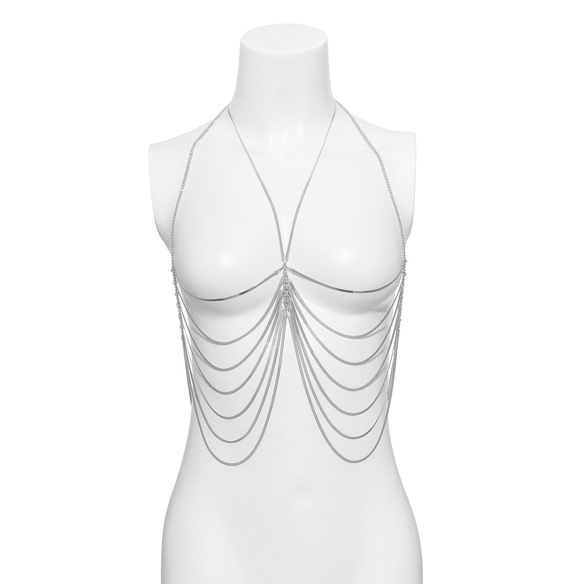 European Charm Multi-layer Tassel Body Chain Necklace from Vienna Verve