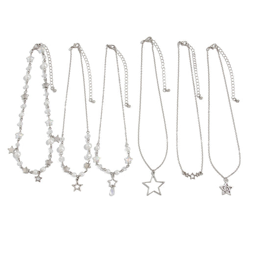 Star Pendant Acrylic Layered Necklace