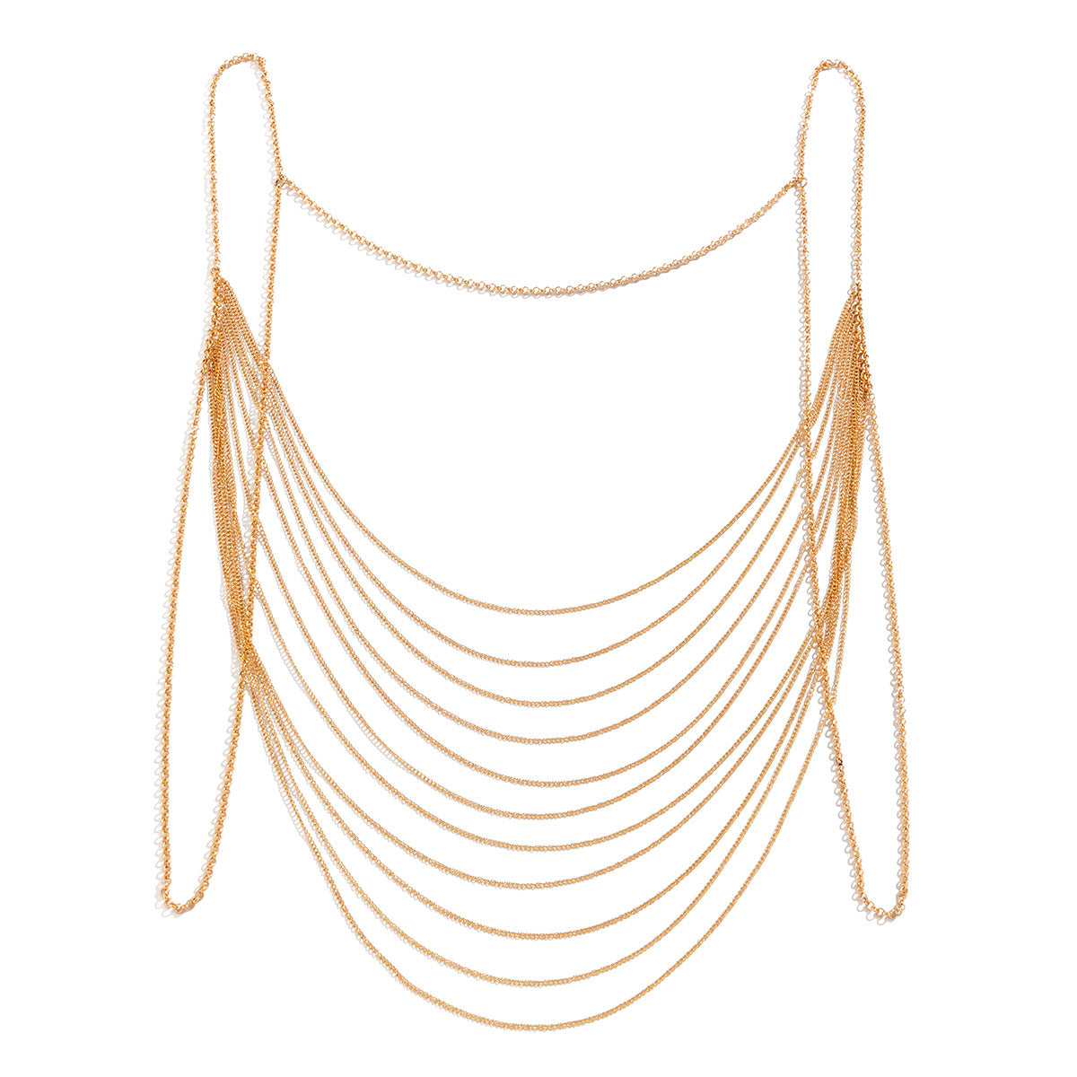 European and American Multi-Layer Snake Bone Chain Necklace