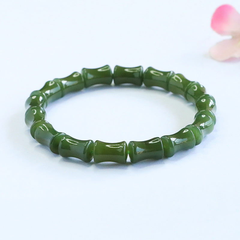 Hetian Jade Bamboo Bracelet