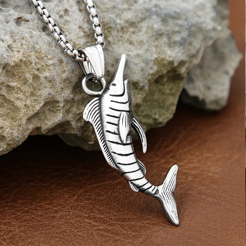 Punk Viking Dagger Stainless Steel Men's Pendant Necklace