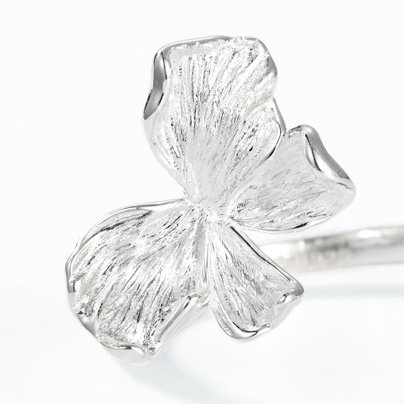 Planderful Jewelry Agate Ring Sterling Silver Butterfly