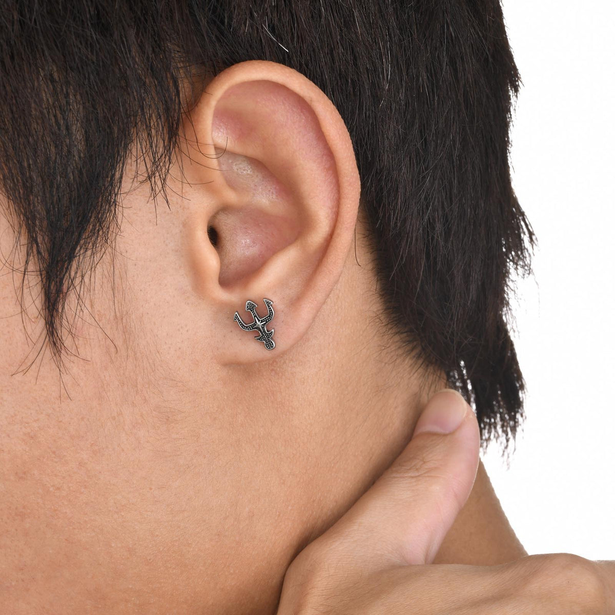 Modern Stainless Steel Earring — Single