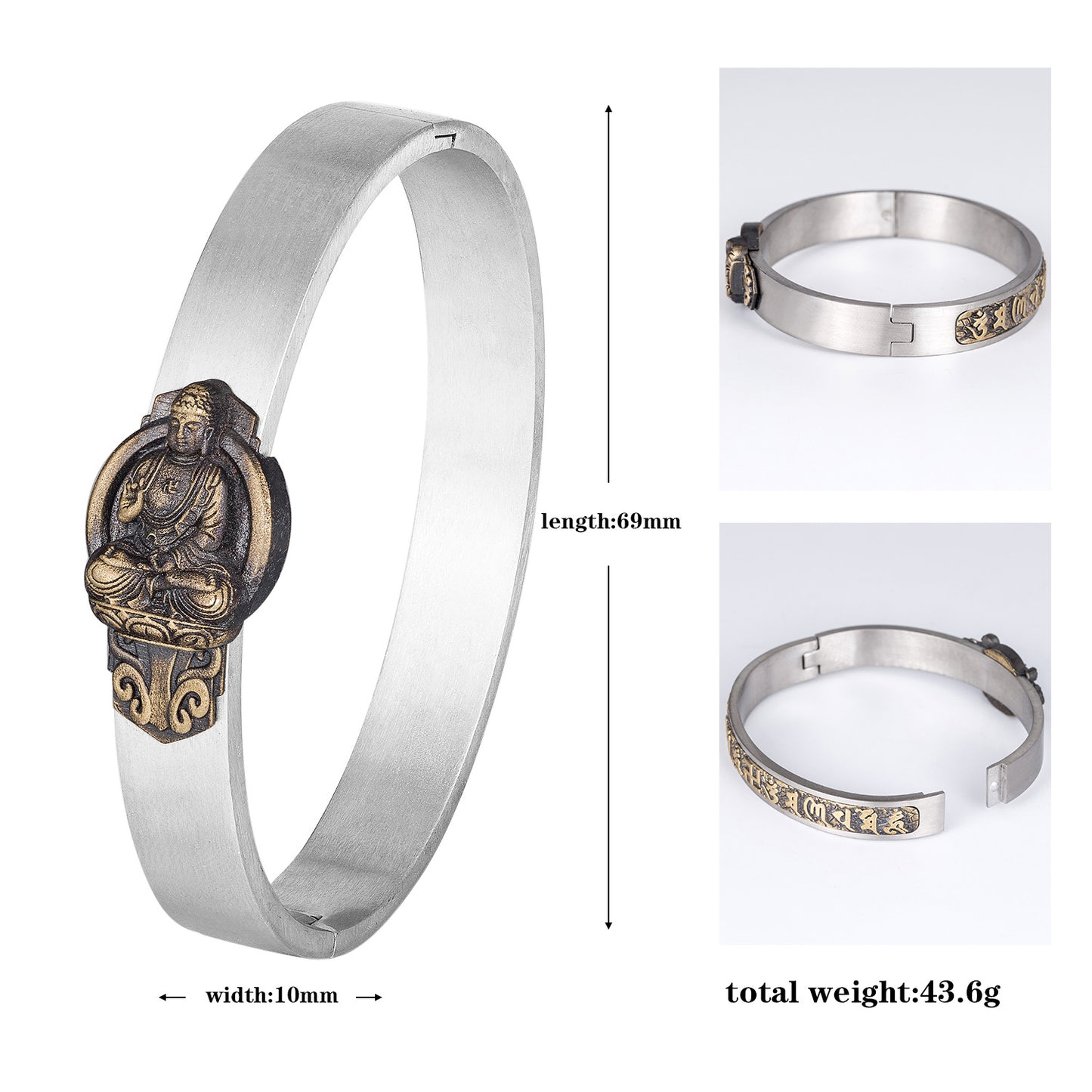Steel Bracelet - Elegant Zodiac Saints Mantra Design For Everyday Wear Perfect Gift Idea