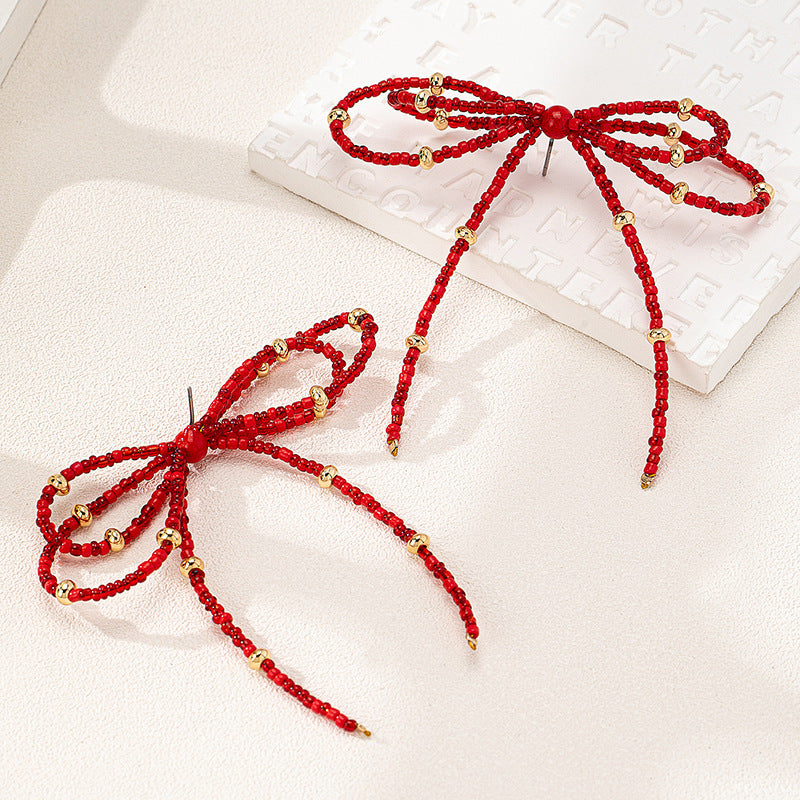 Planderful Vienna Verve Earrings – Elegant Glass Beaded Tassel Design