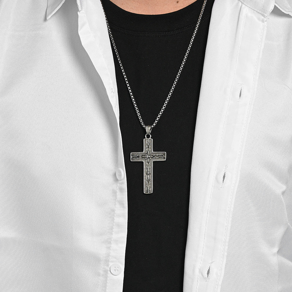 Stainless Steel Cross Gothic Vintage Punk Necklace