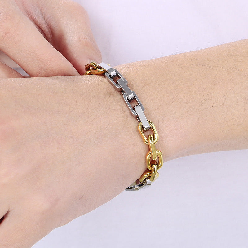 Planderful Personalized Men's Titanium Steel Bracelet