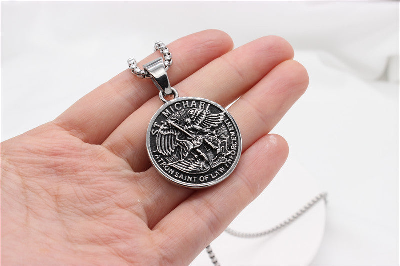 Planderful Greek God Of War Pendant Titanium Steel Personalized For Men And Unisex Protection Amulet