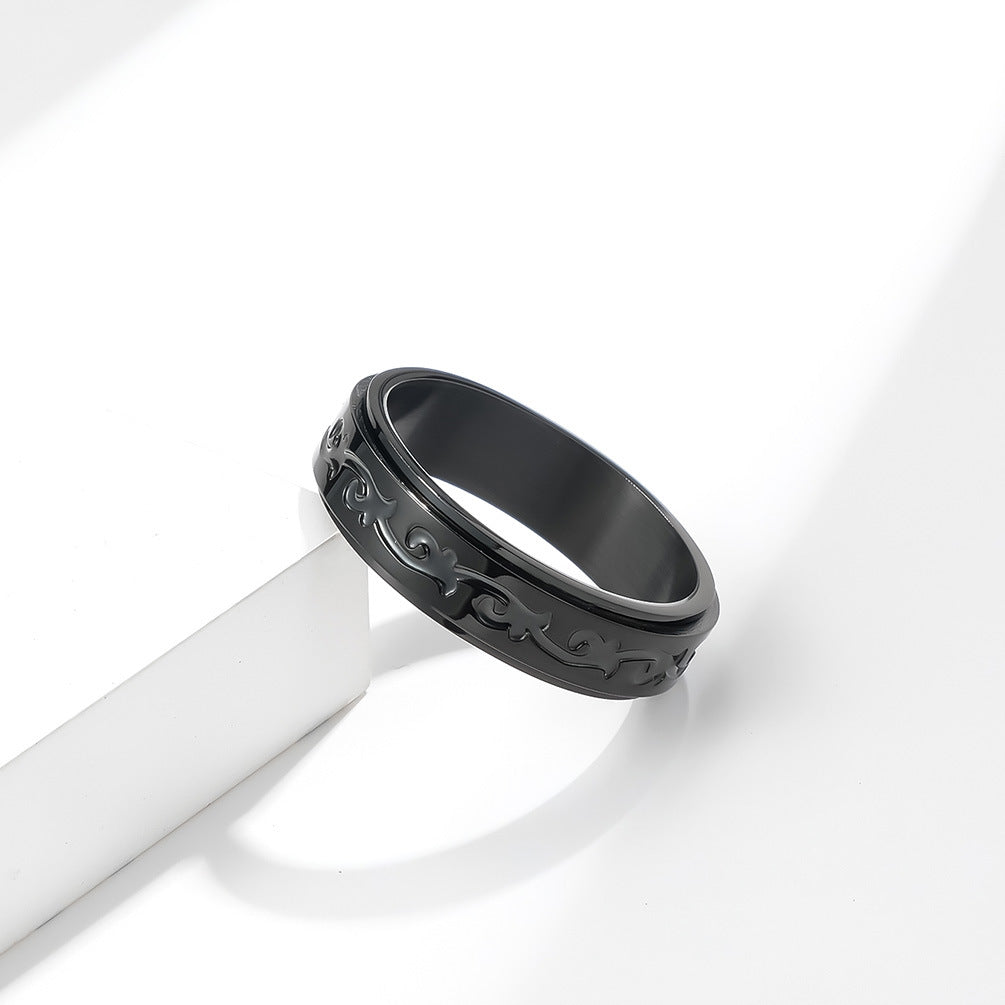 European and American Style Celtic Vine Stainless Steel Ring