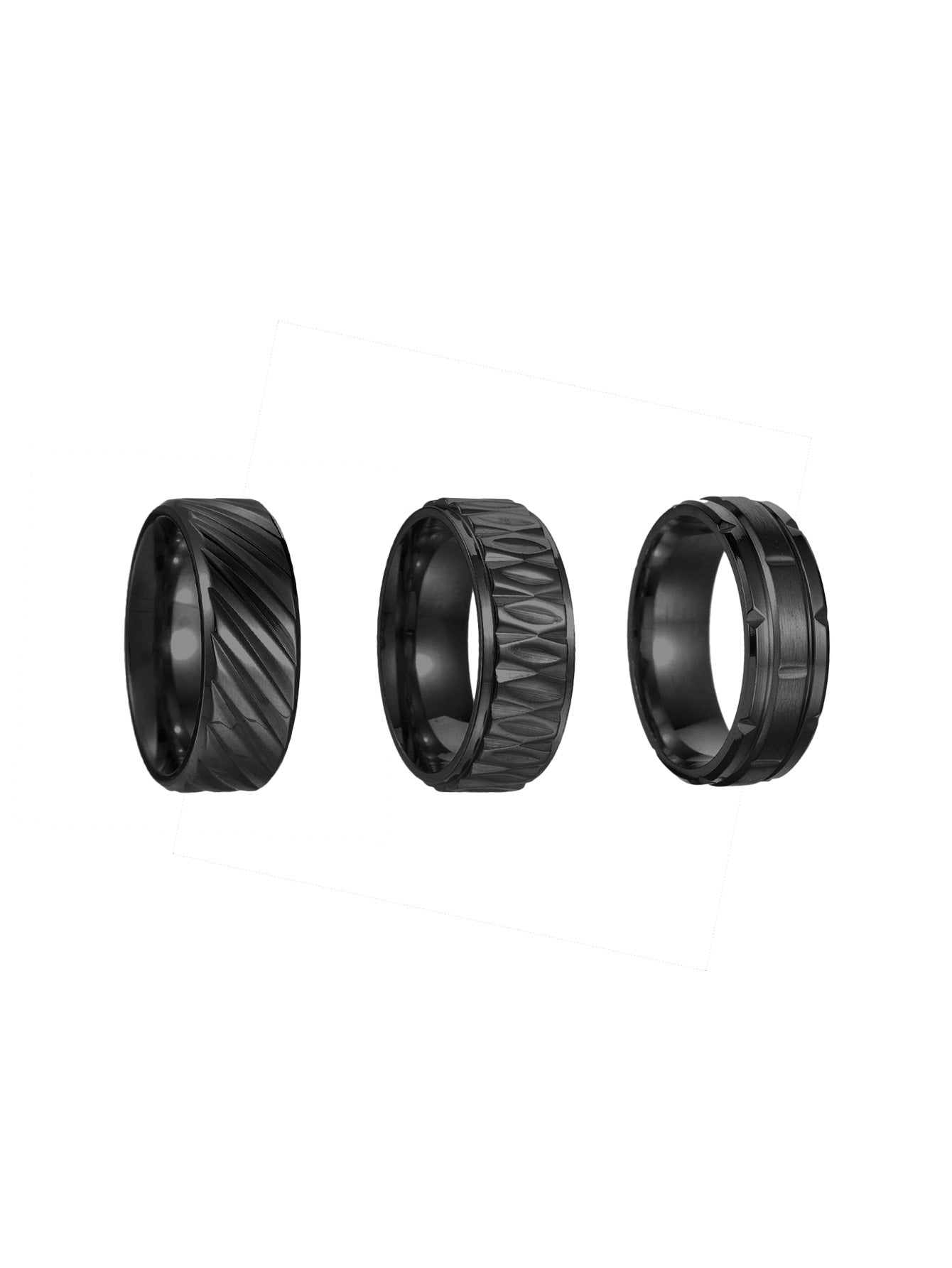 Planderful Mens Steel Ring Everyday Genie Hipster Versatile