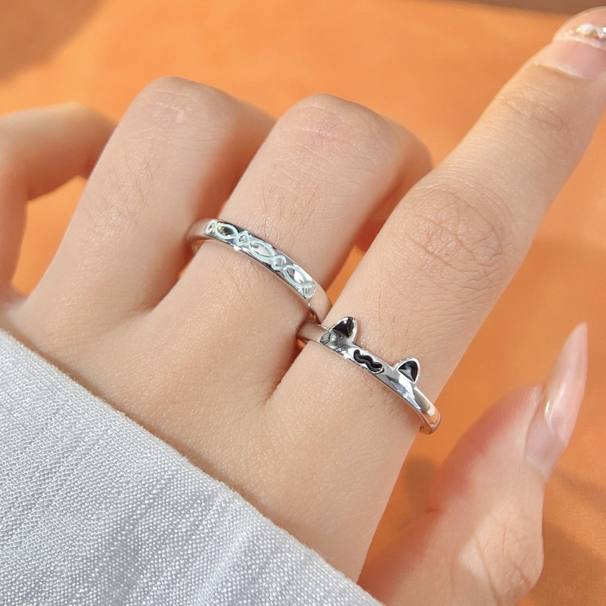Cat Catfish S925 Sterling Silver Ring