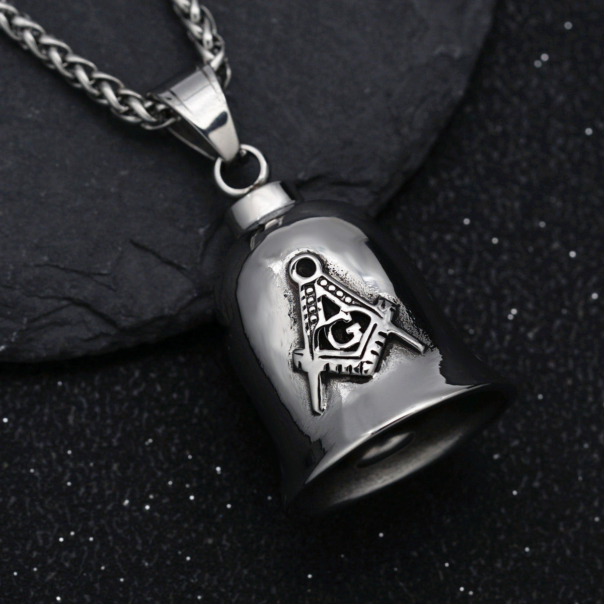 Vintage Stainless Steel Pendant Necklace