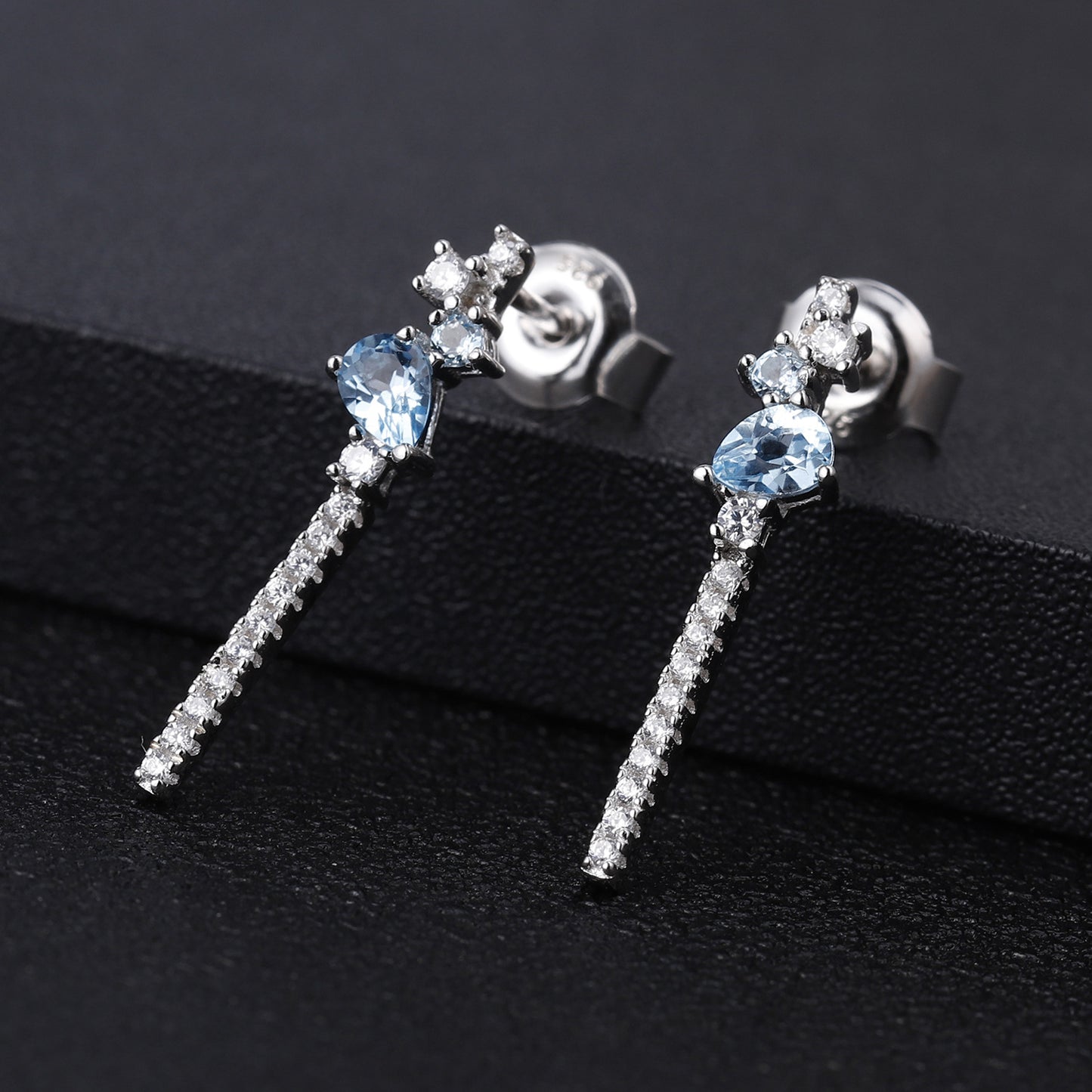 Natural Gemstone Tassel Drop Earrings