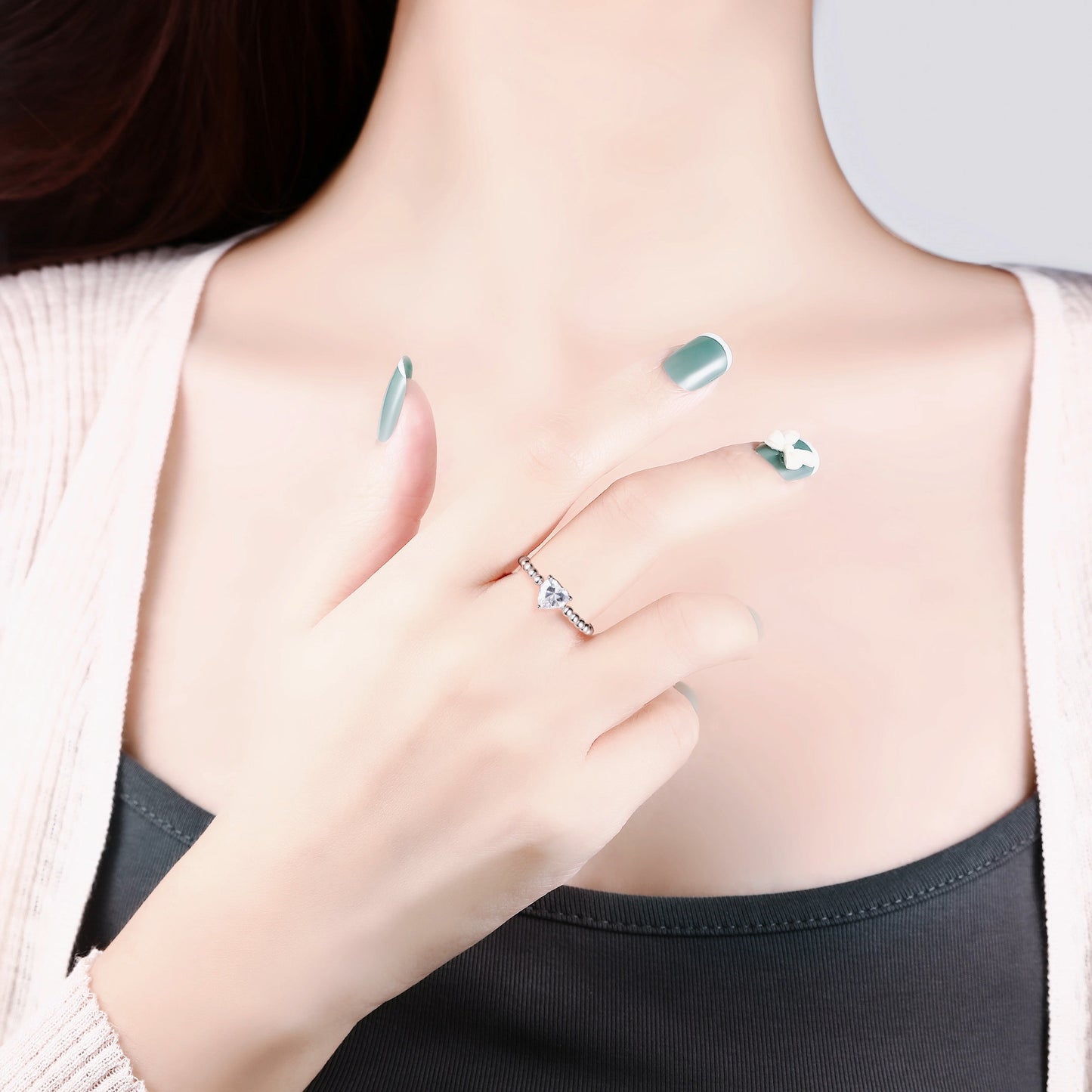 Planderful S925 Zircon Ring for Women Light Luxury