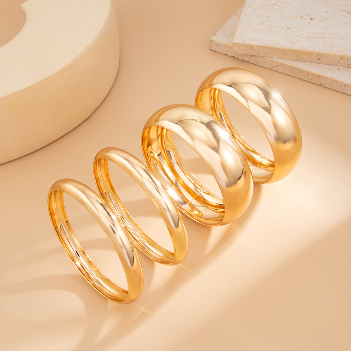 Bracelet Bracelet Retro Glossy Bracelet Set Exaggerated Snake Skin Threaded