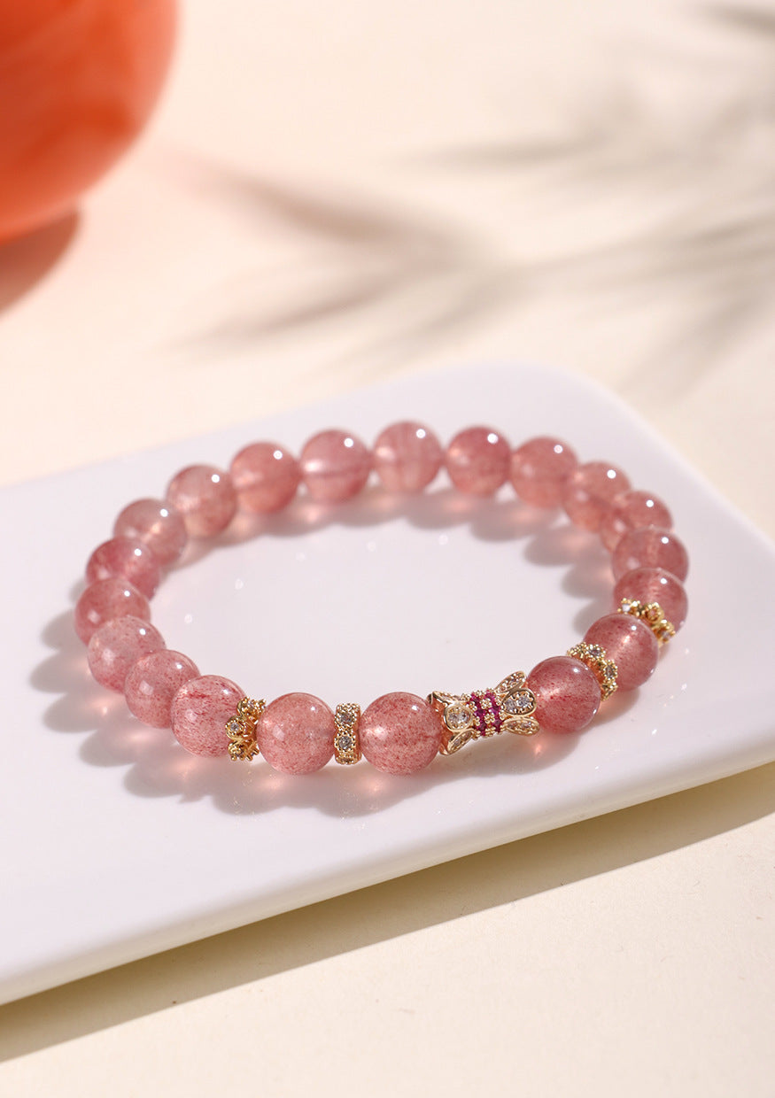 Planderful Fortune's Favor Bracelet – Peach Blossom Luck Boost