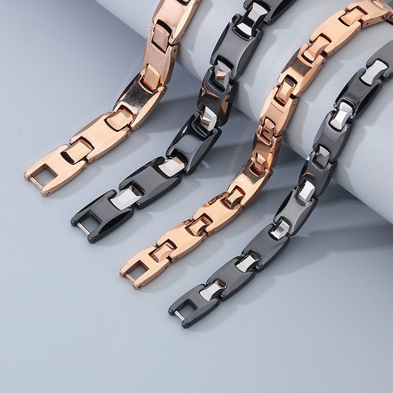 Planderful Magnetic Couple Bracelet Tungsten Steel Unisex